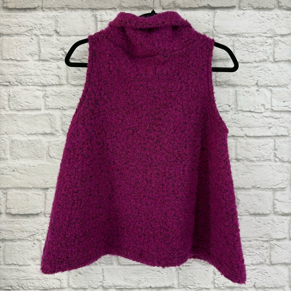 Bryn Walker Boucle Cowl Neck Wool Blend Sleeveless Sweater Small - Picture 6 of 14